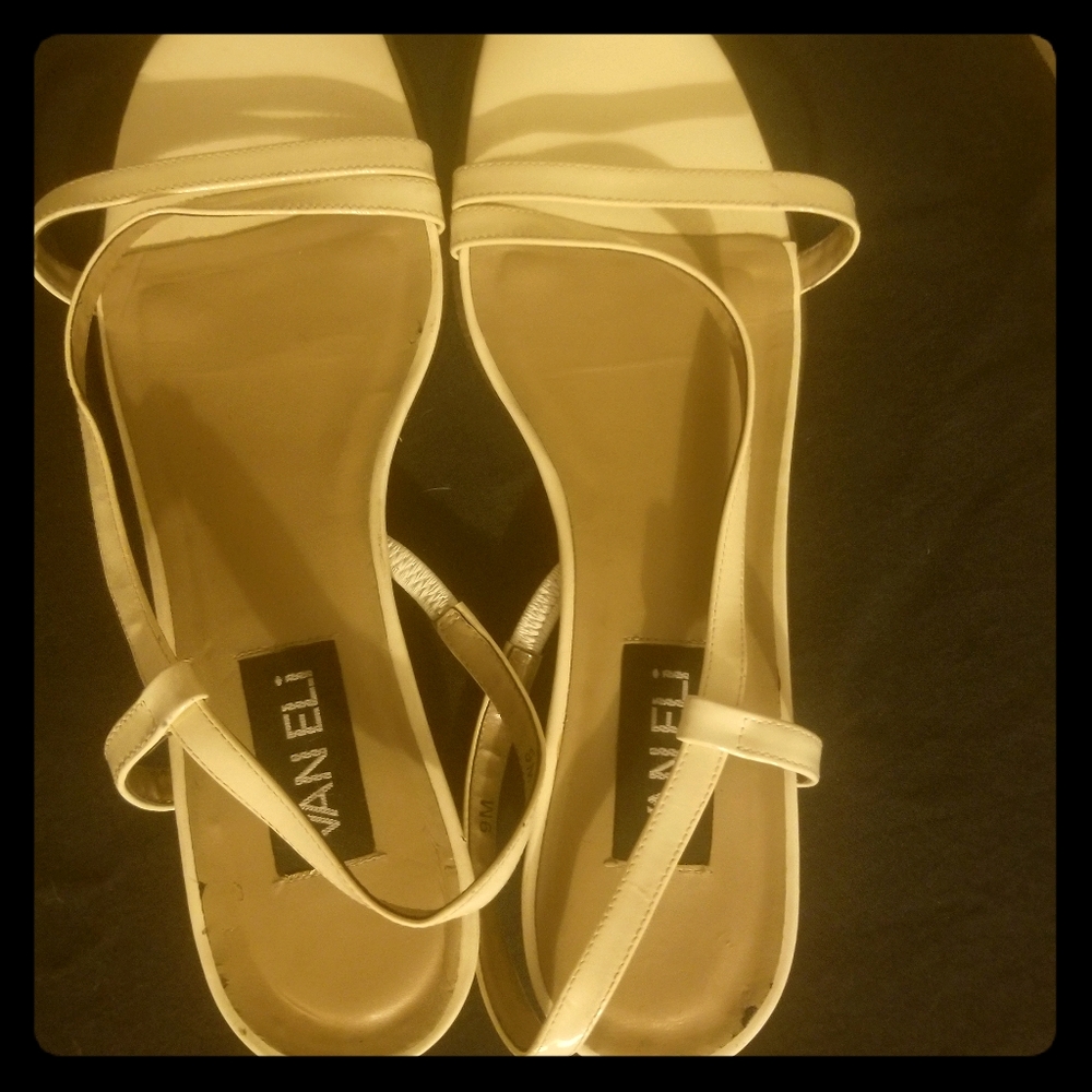Vaneli Beige Strappy Heels